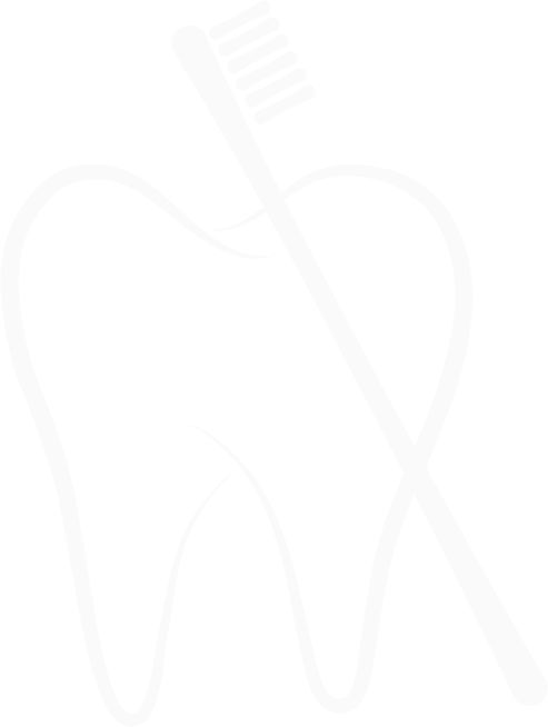 Icon of tooth and toothbrush