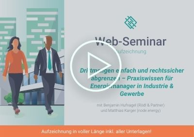 Web-Seminar Aufzeichnung: Drittmengen einfach und rechtssicher abgrenzen