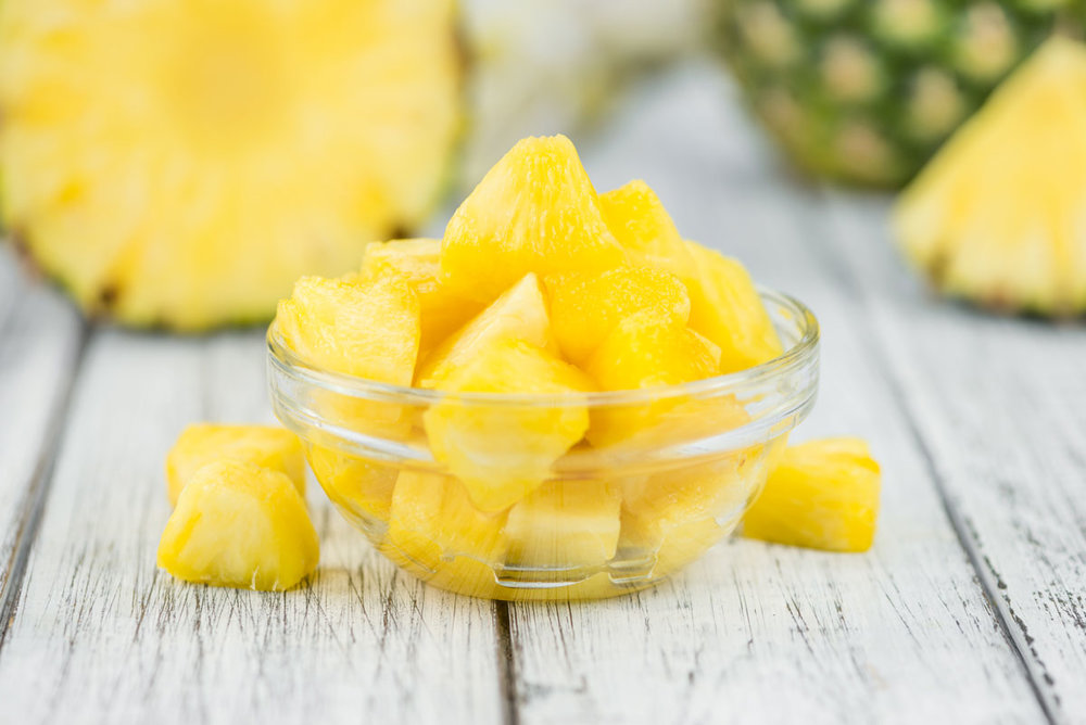 Pineapple exactly where it belongs: Not on pizza.
