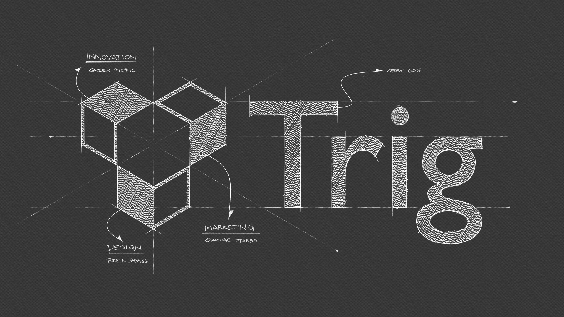 Trig Logo Chalk Board Style