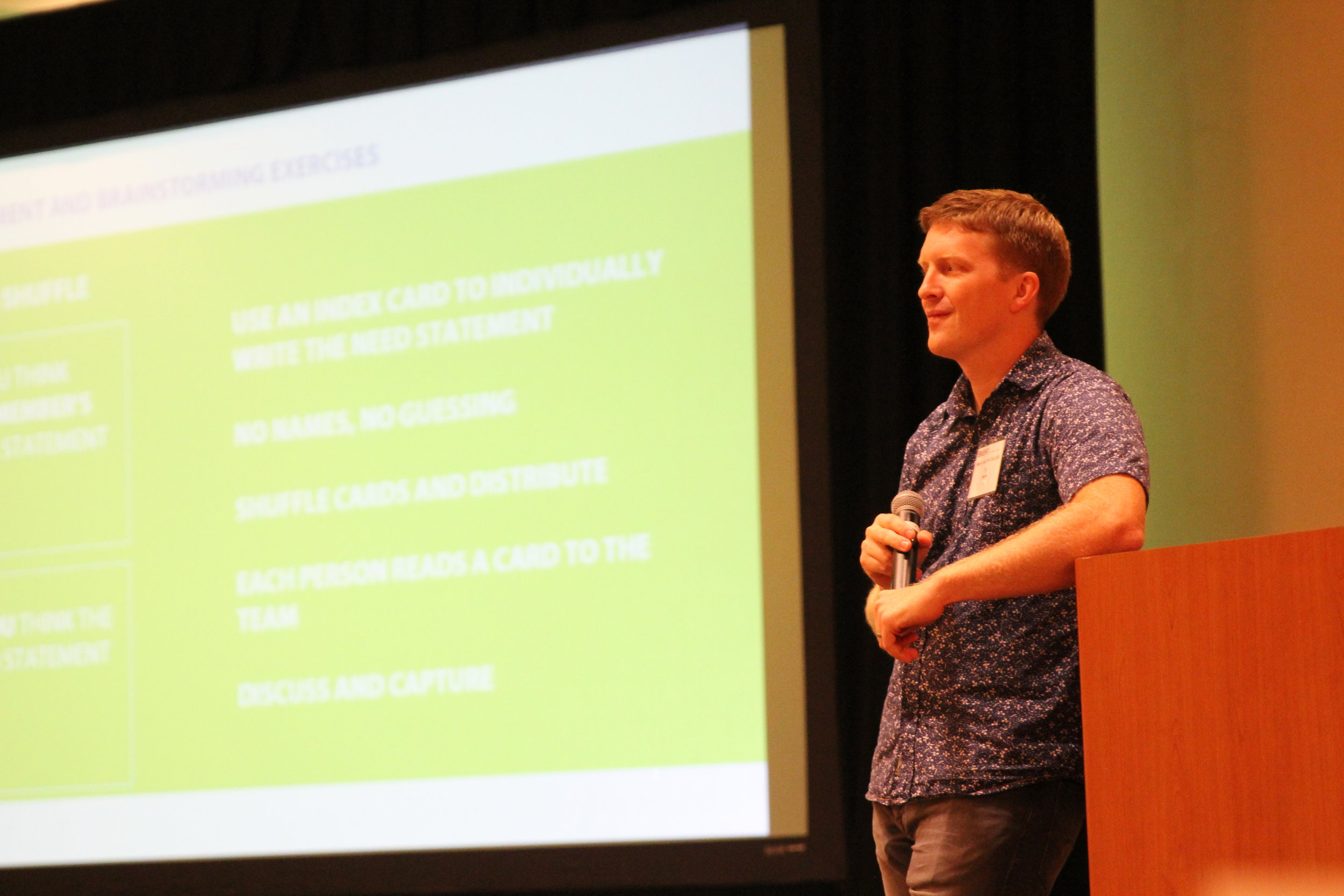 Ty Hagler speaking on brainstorming, ideation, and creative performance
