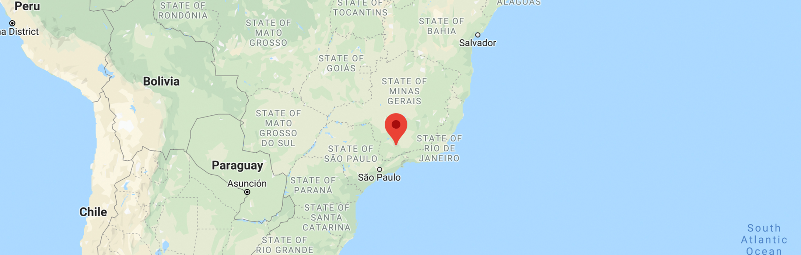 map of south america