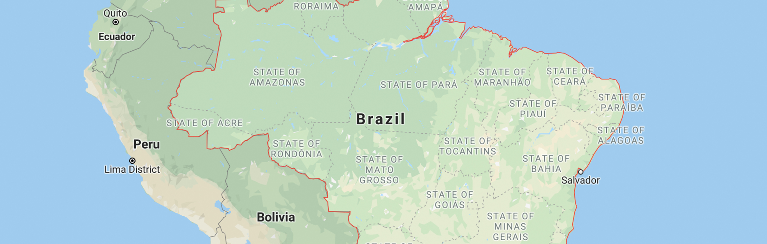 map of brazil