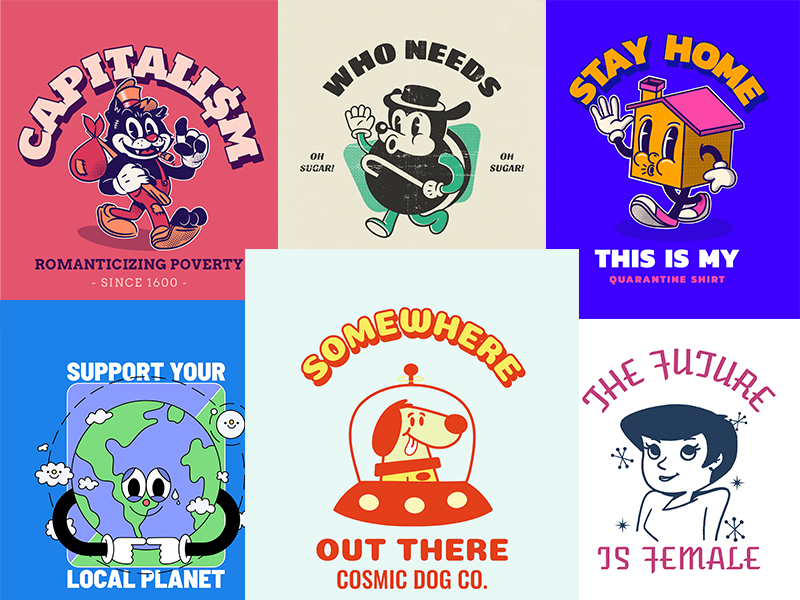 Retro Cartoon images