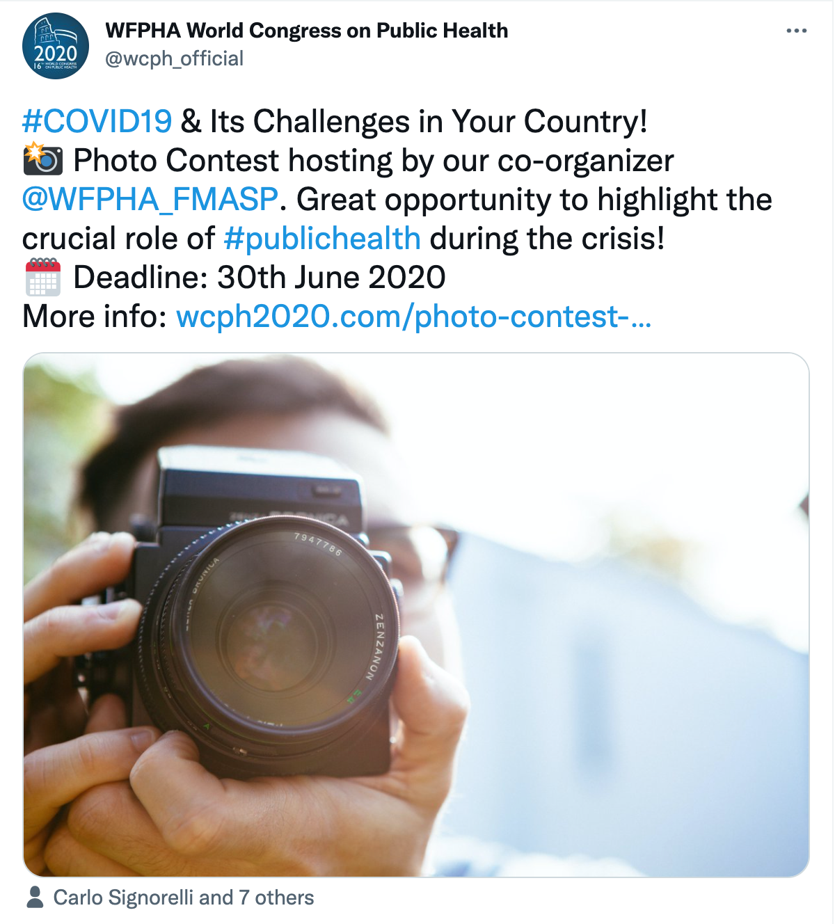 a post that promotes a photo contest