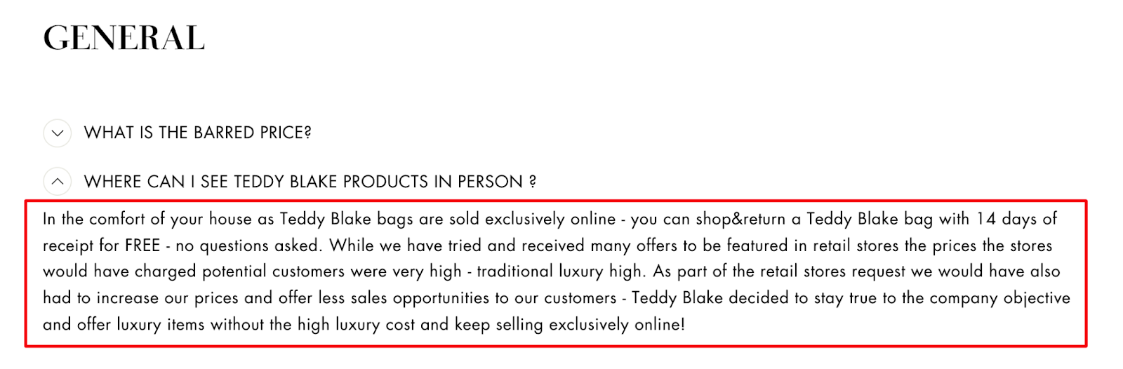 screenshot from teddy blake's website