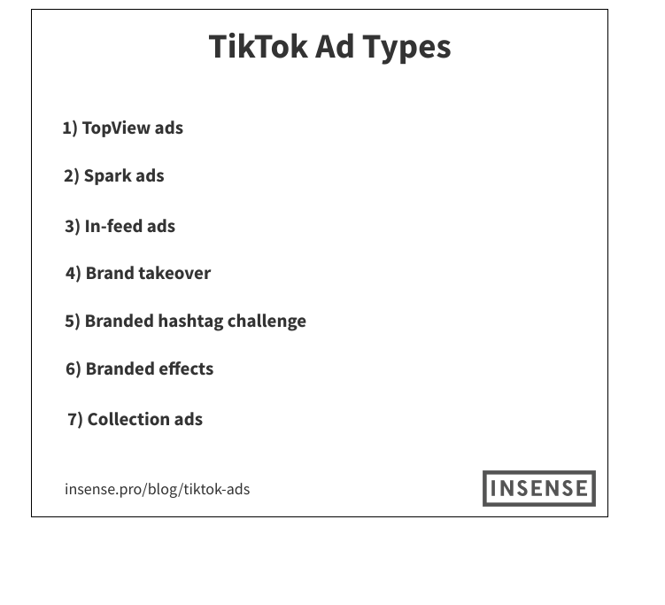 tiktok ad types