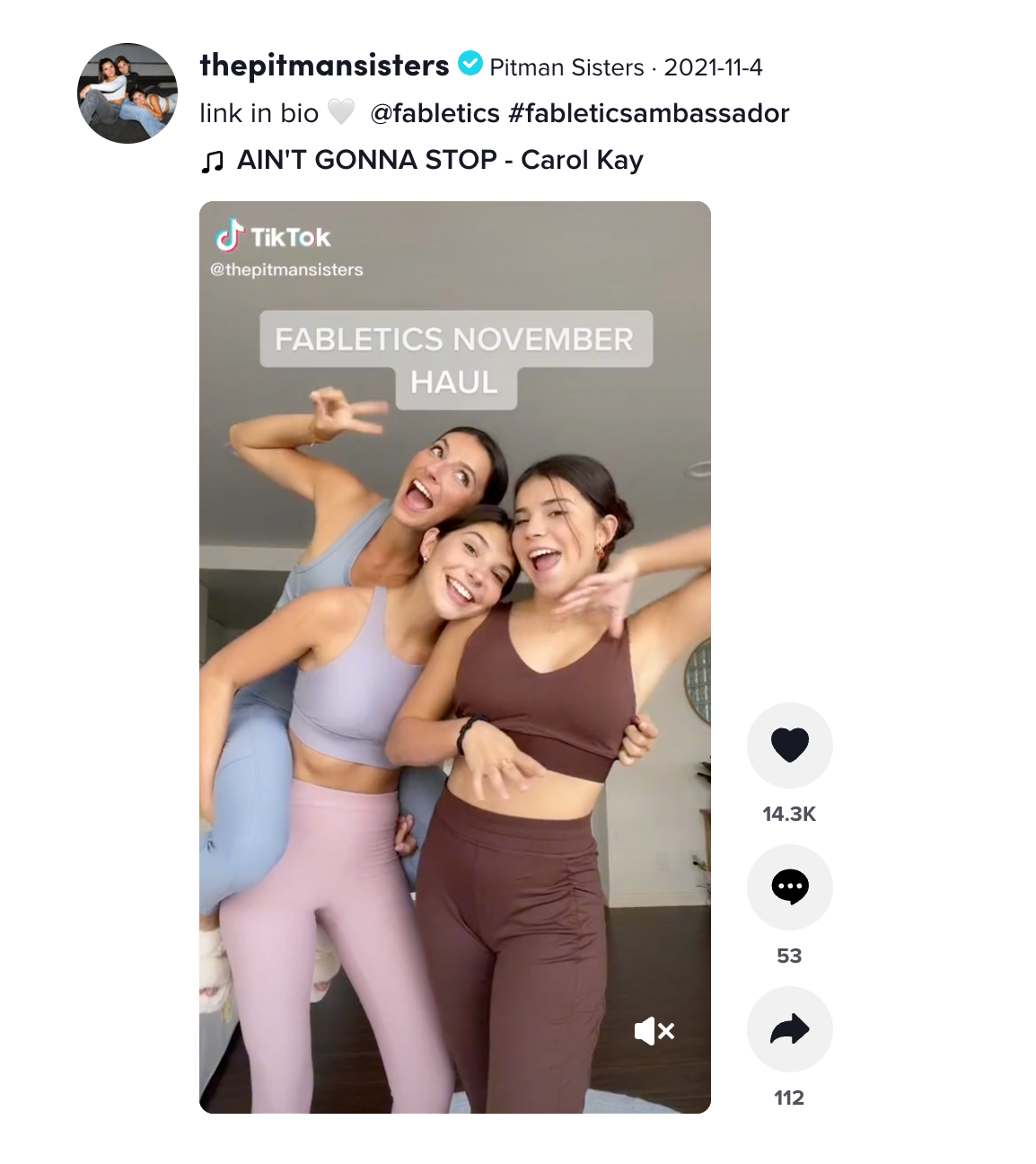 fabletics collaboration with tiktok influencer