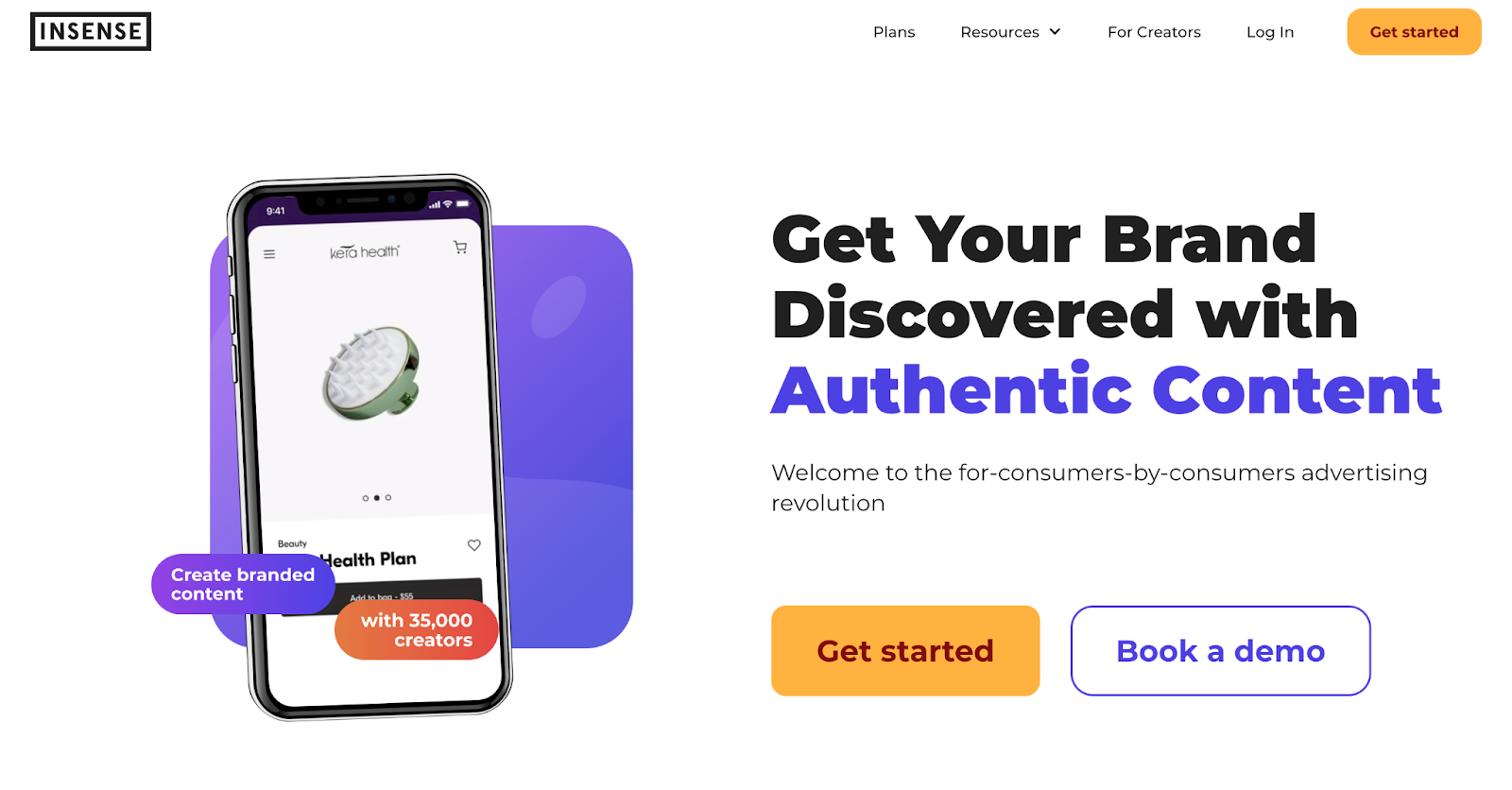Insense's website
