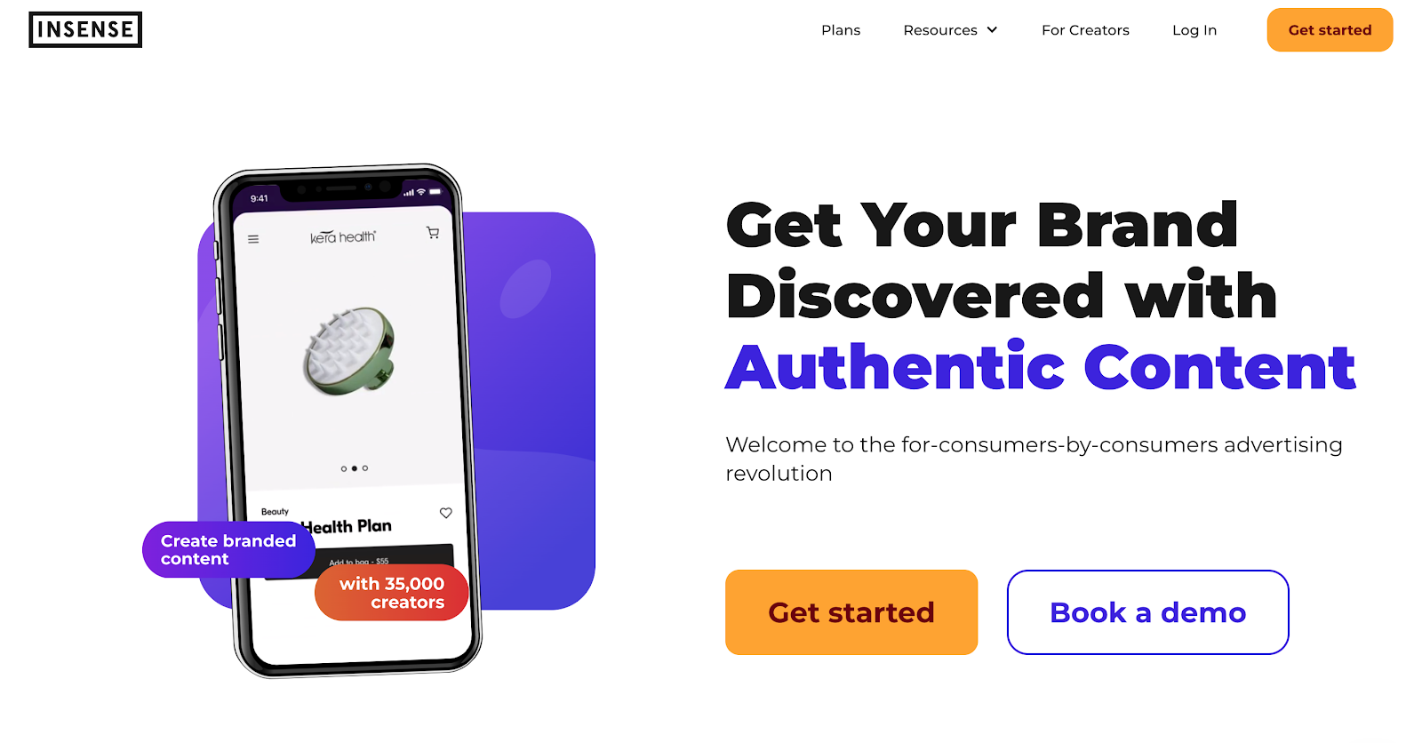 Insense's website