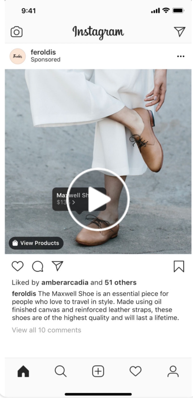 an Instagram shopping ad