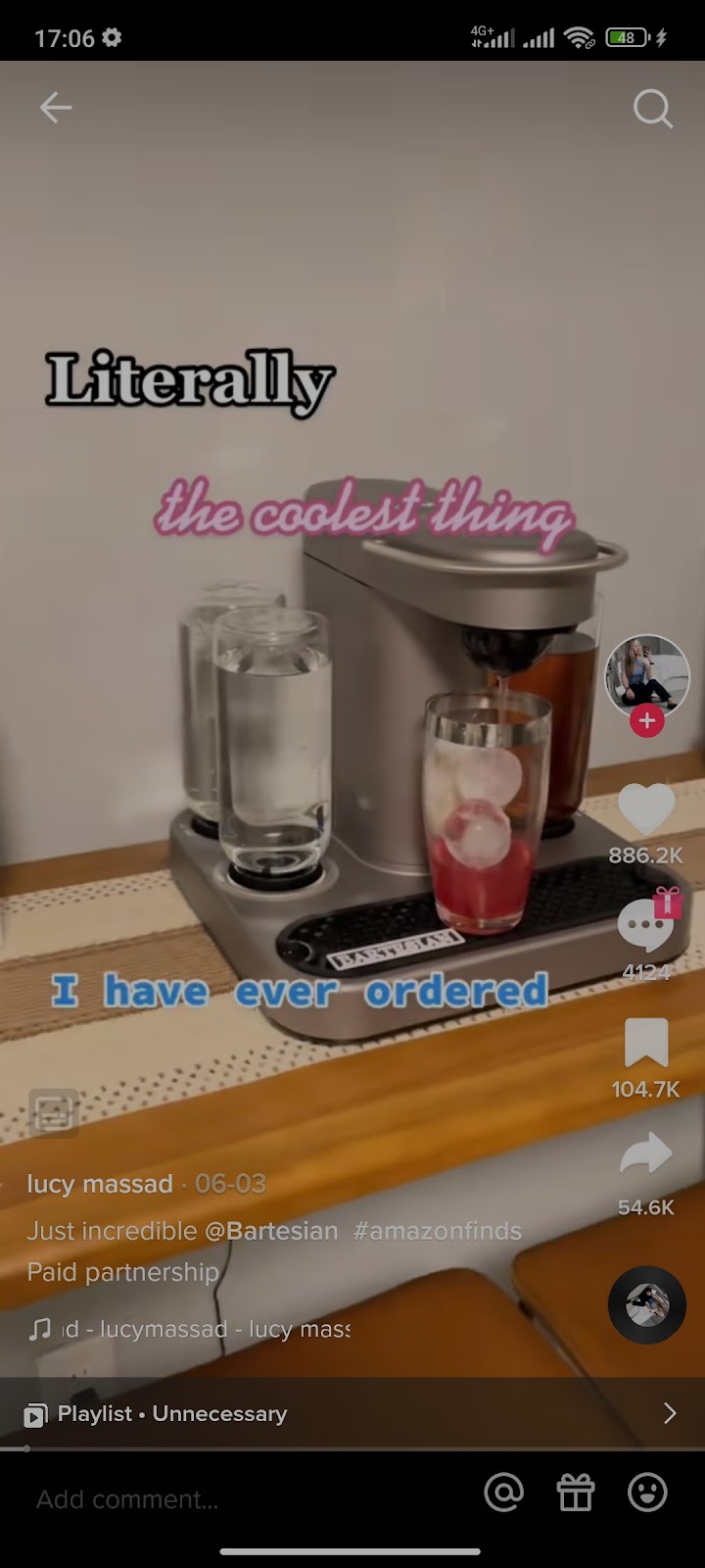 TikTok ad