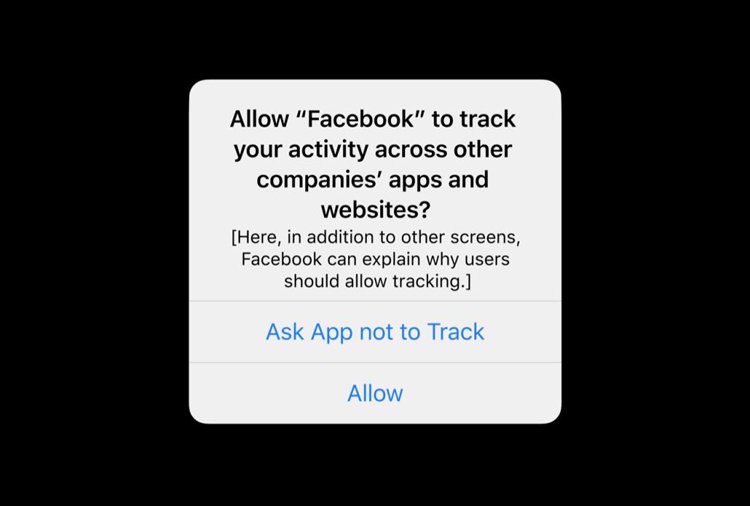Facebook notification to track activities accross other companies