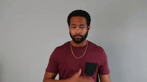 gif of man touching his chest proudly