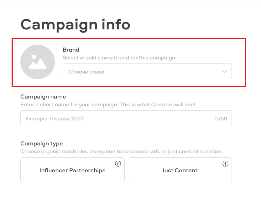 Insense's brief page