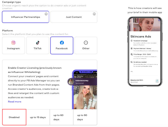 Insense's brief page