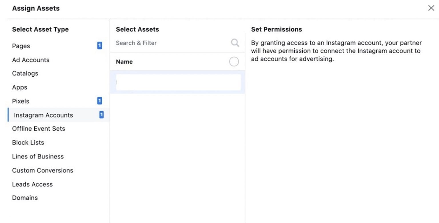 Facebook Business Manager page