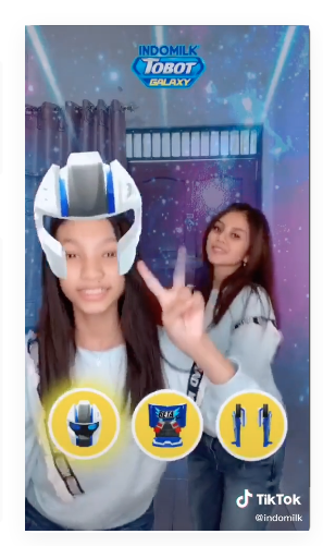 Branded effect ad on TikTok