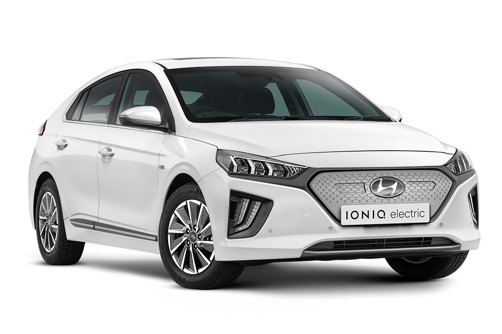 White Hyundai Ionic Electric