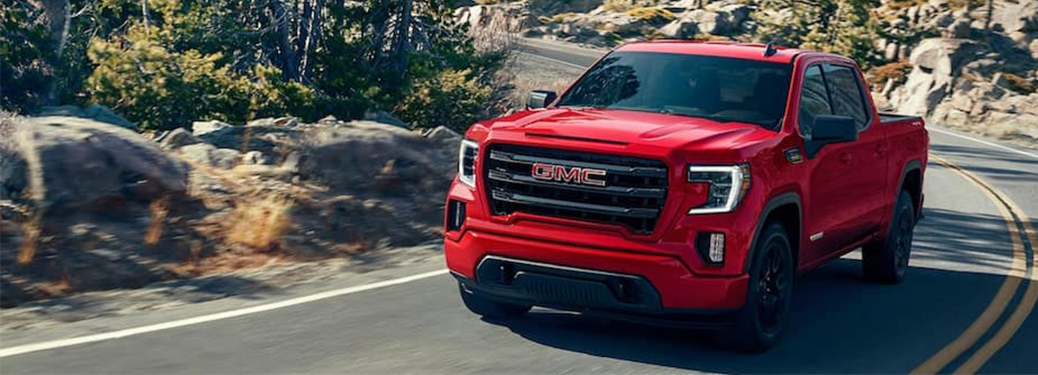 red gmc sierra