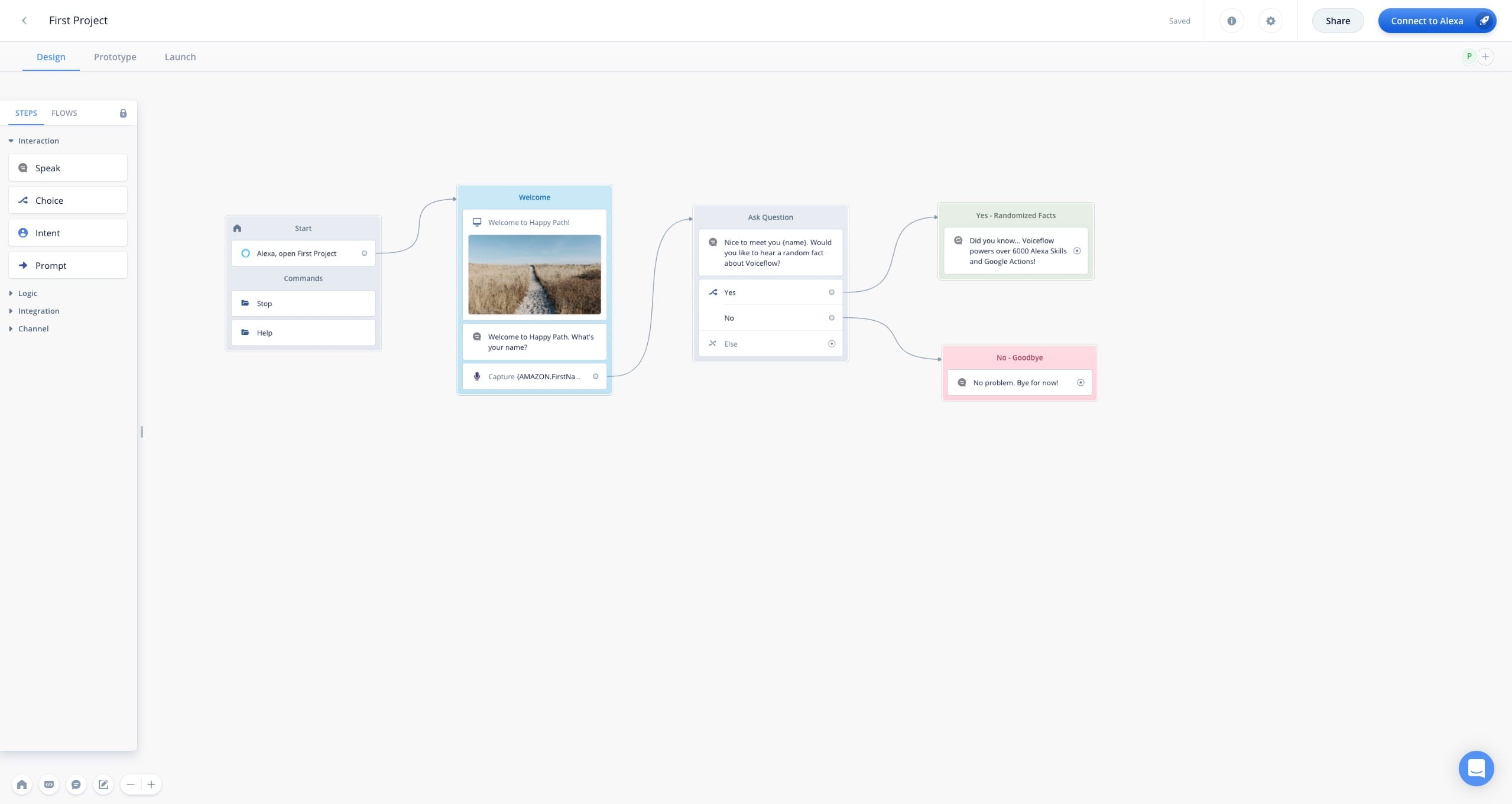 Voiceflow Screenshot