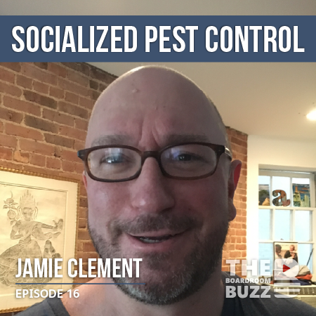 Fan Favorite Jamie Clement returns to The Boardroom Buzz to talk Socialized Pest Control