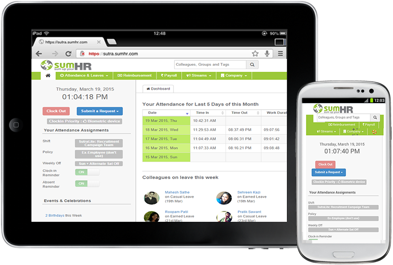 Mobile App For Hr Professionals Cloud Payroll Software Cloud Hrms Software