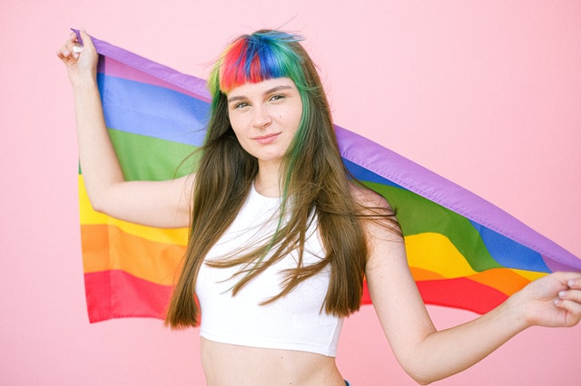 gender fluidity as seen in the spectrum of the pride flag