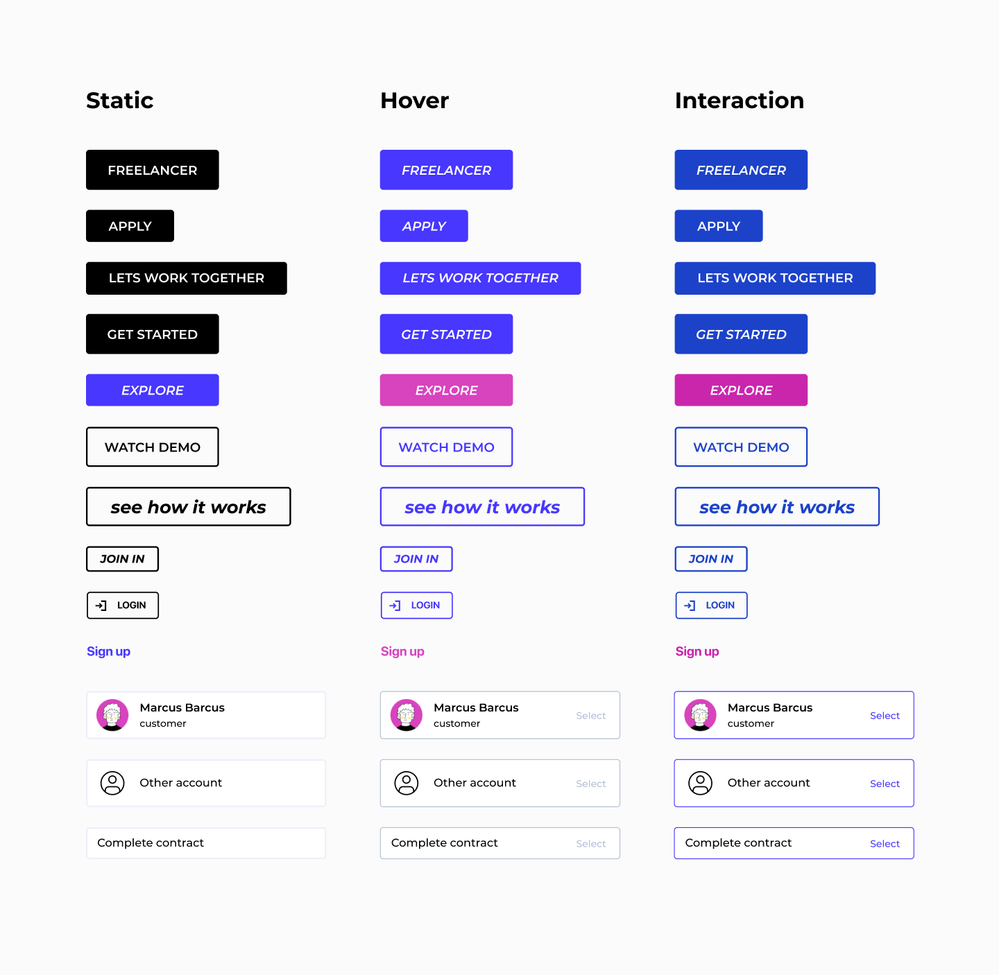 process on LaborX interface by Embacy