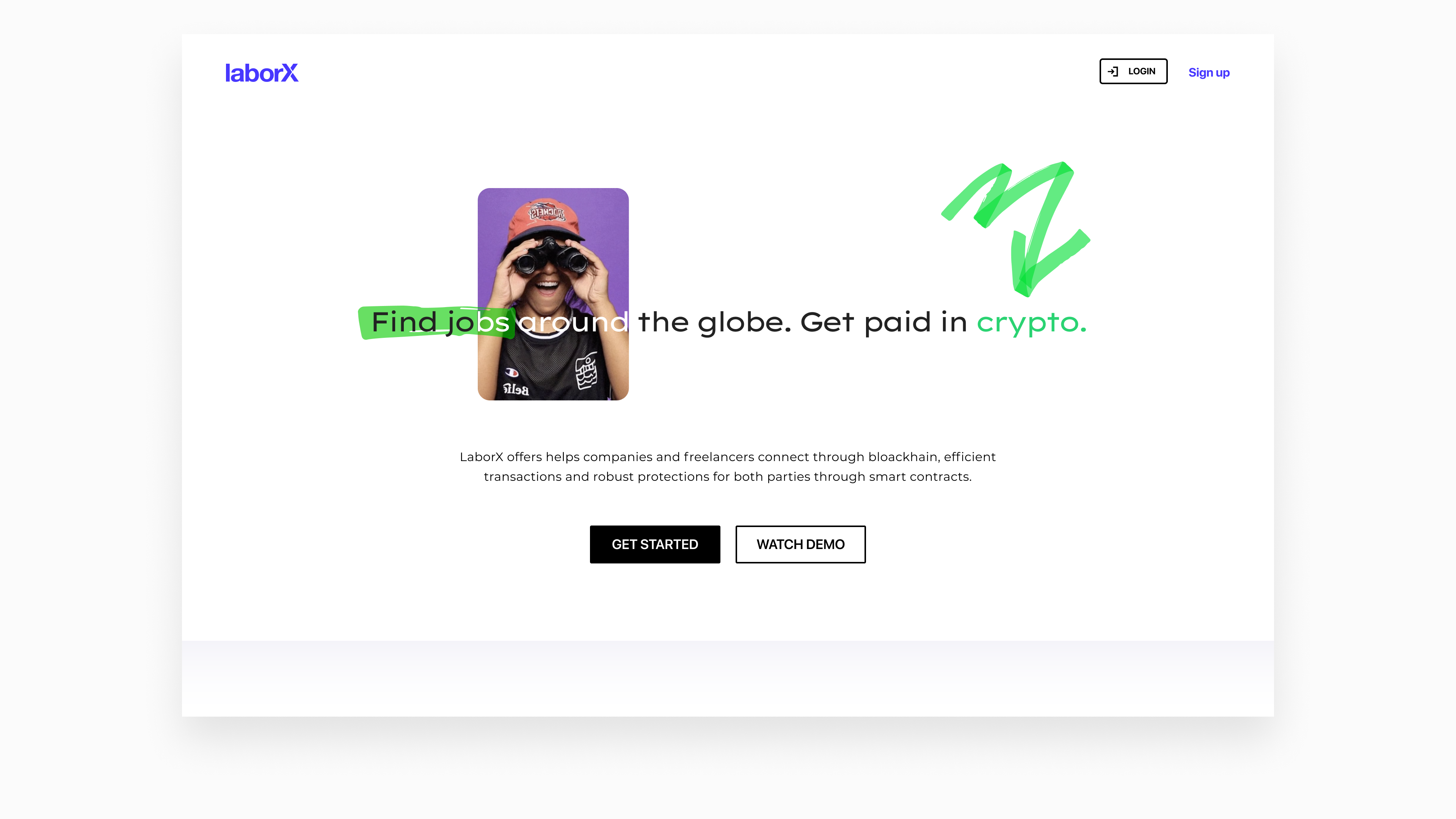 Highlights concept for LaborX website by Embacy