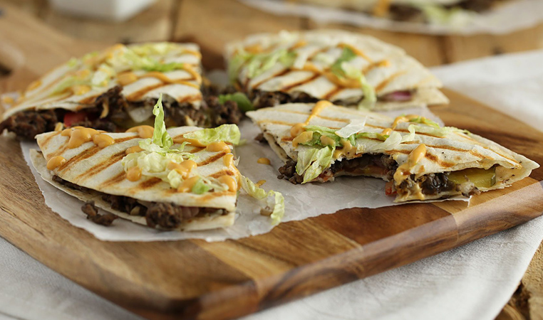 Cheeseburger Quesadillas
