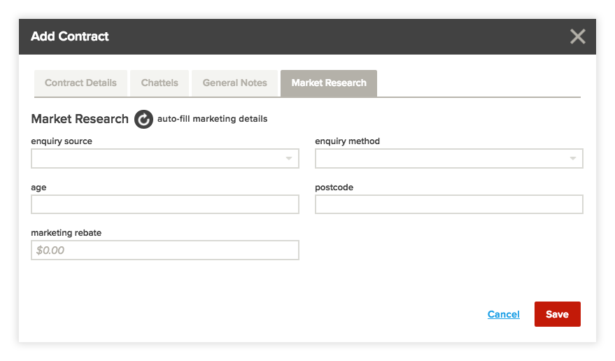 add market research rex software real estate crm