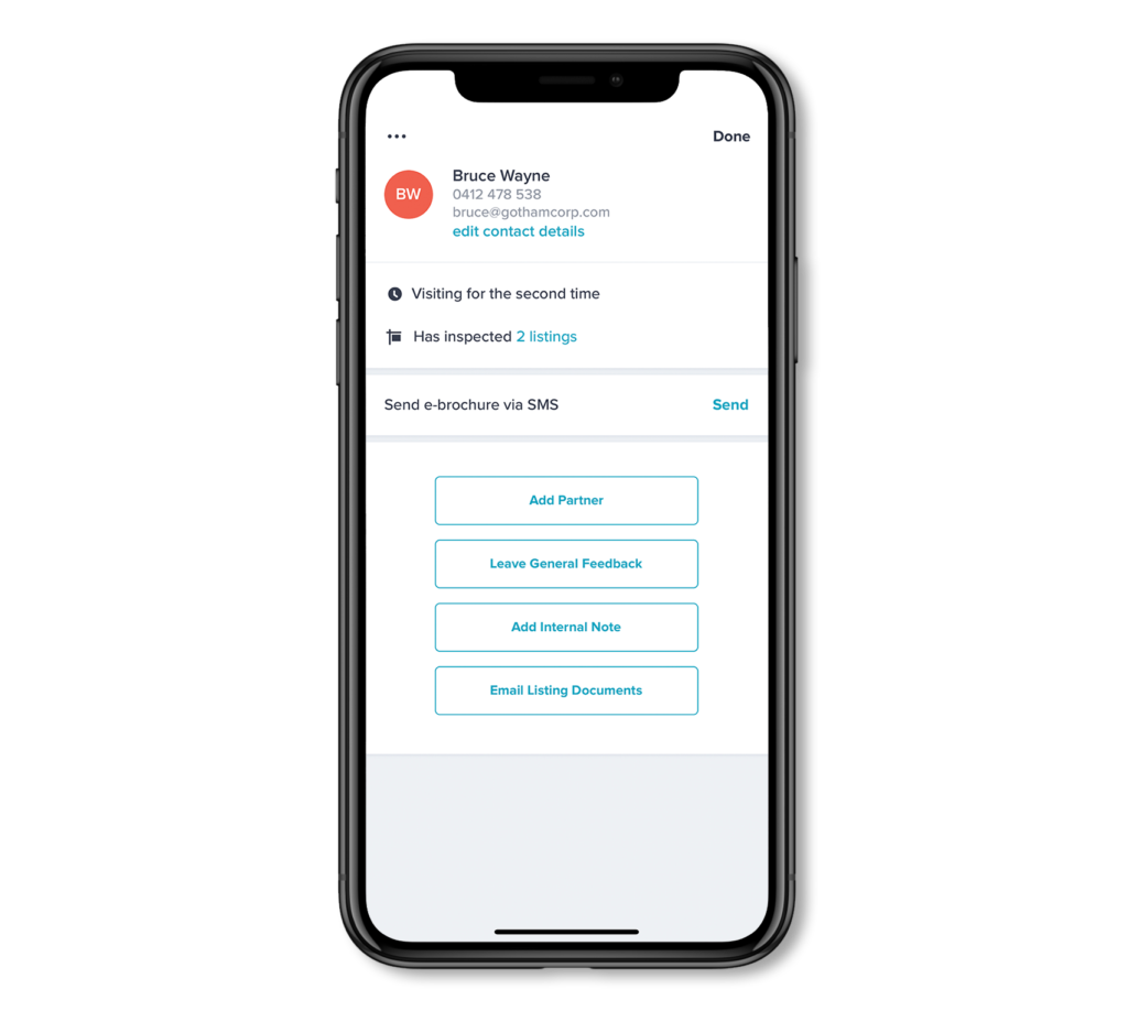 contact view
