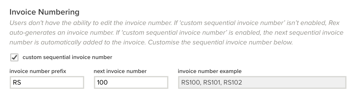 Real estate invoice