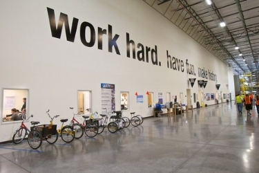 Inside Amazon warehouse: "Work hard. Have Fun. Make History.