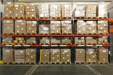 Boxes inside a Micro Warehouse