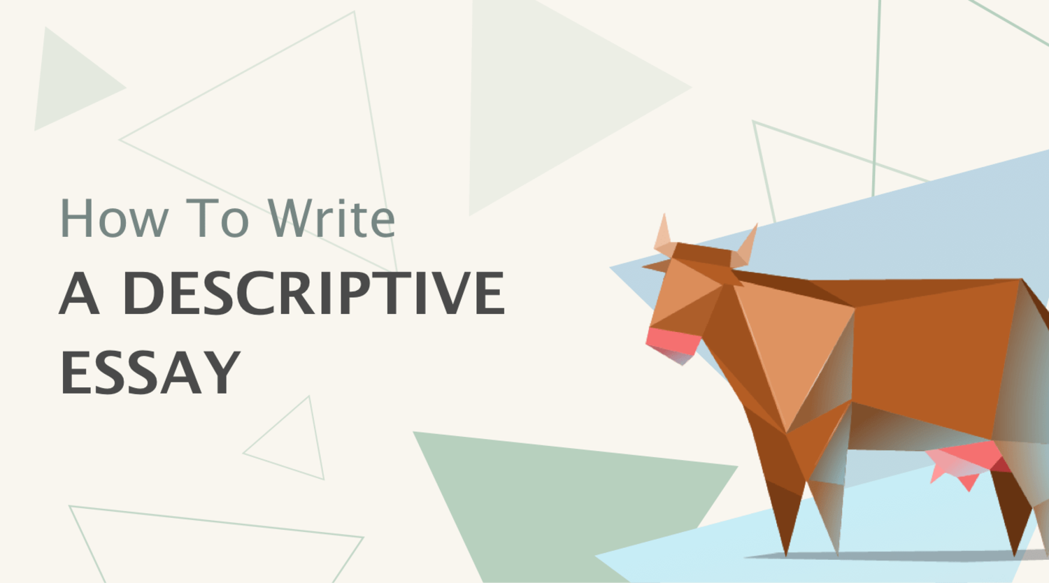 How to Write a Descriptive Essay