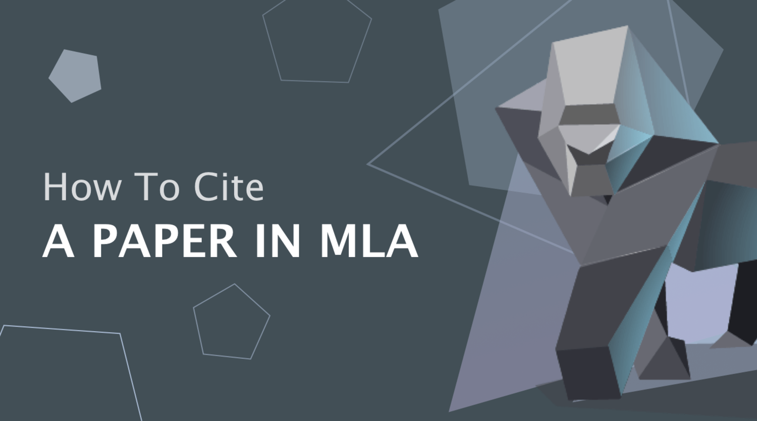 How to Cite a Paper in MLA