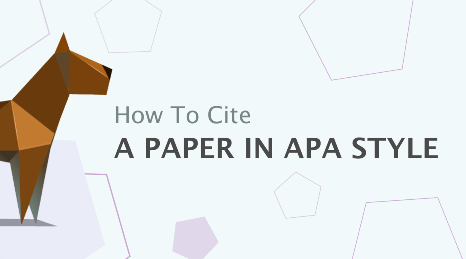 How to Cite a Paper in APA Style