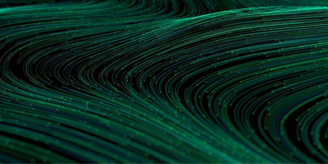 Illustration of data points arranged in waves