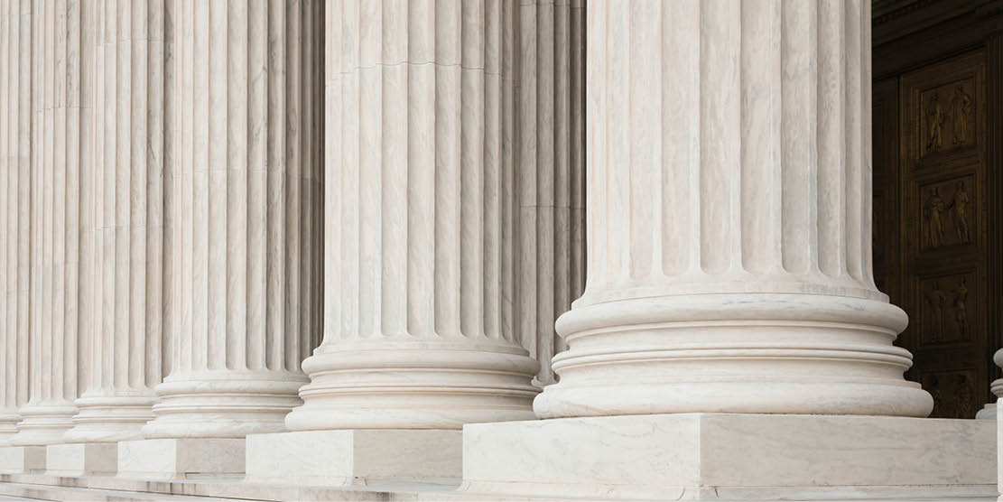 white Corinthian columns 