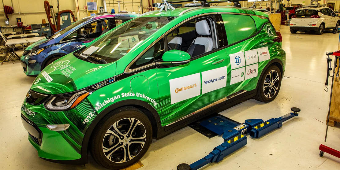 MSU's student autonomous testing vehicle