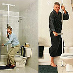 floor to ceiling grab bar