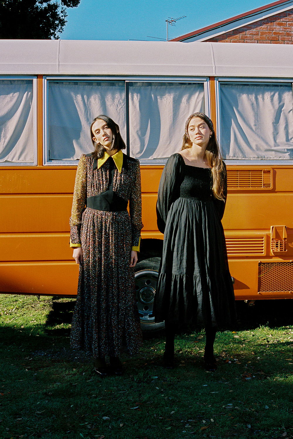 Tarsha and Gemma Orsman wear Karen Walker