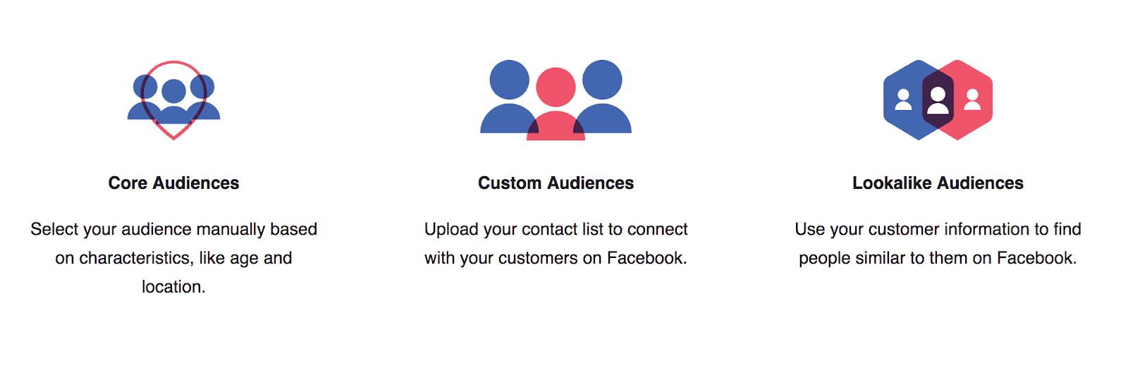 ประเภทของ Facebook Audience