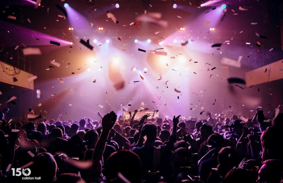 photo of Colston Hall during a New Year's Eve party