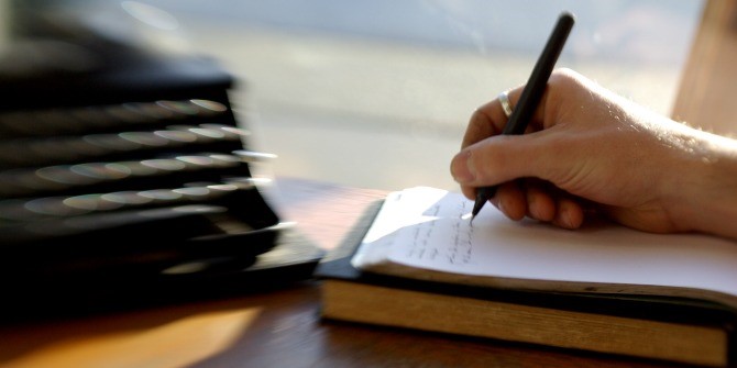Writing on a plain paper