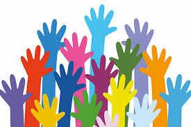 collection illustrated coloured hands