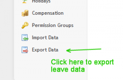 sumHR HRMS Export Leave Data