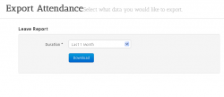 Export Attendance HR Software